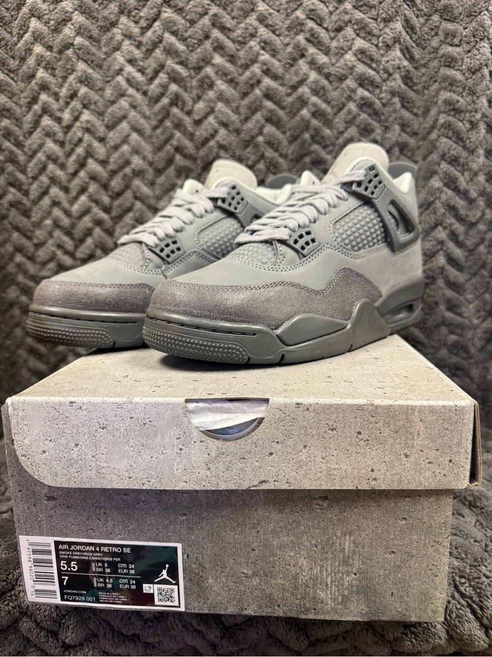 Jordan 4 Retro SE Paris Olympics Wet Cement